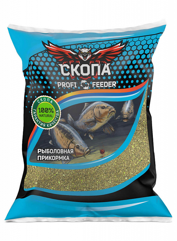 Прикормка «СКОПА» PROFI&FEEDER blue pack, Конопля