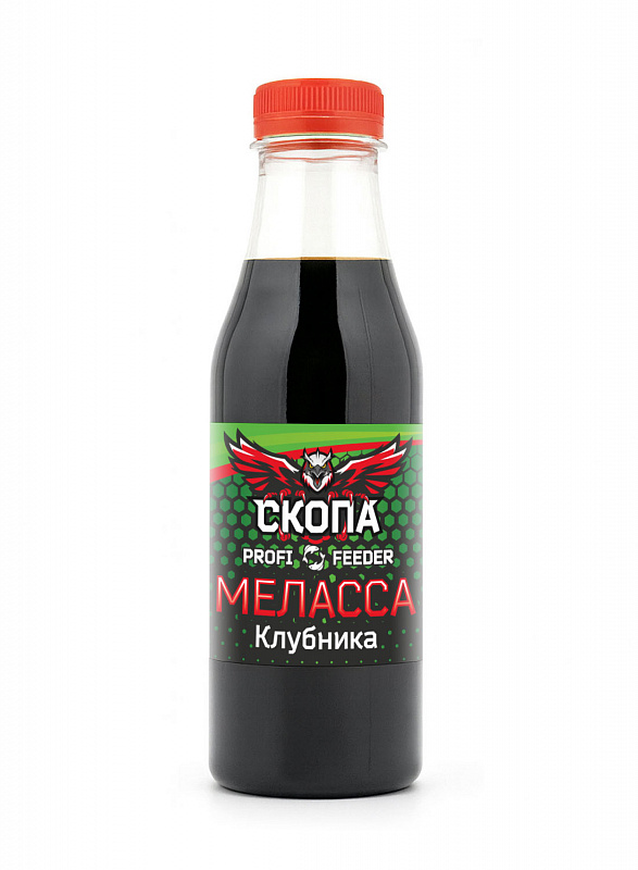 Меласса «СКОПА» PROFI&FEEDER green bottle, Клубника